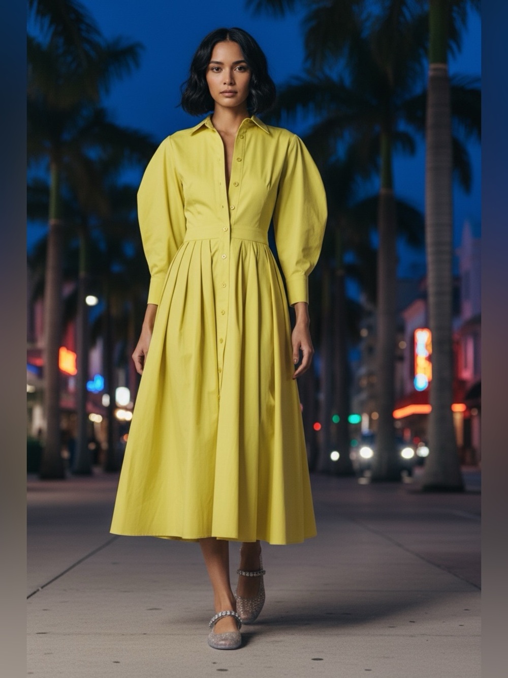 ALEXIS  Midi Shirtdress
size S
